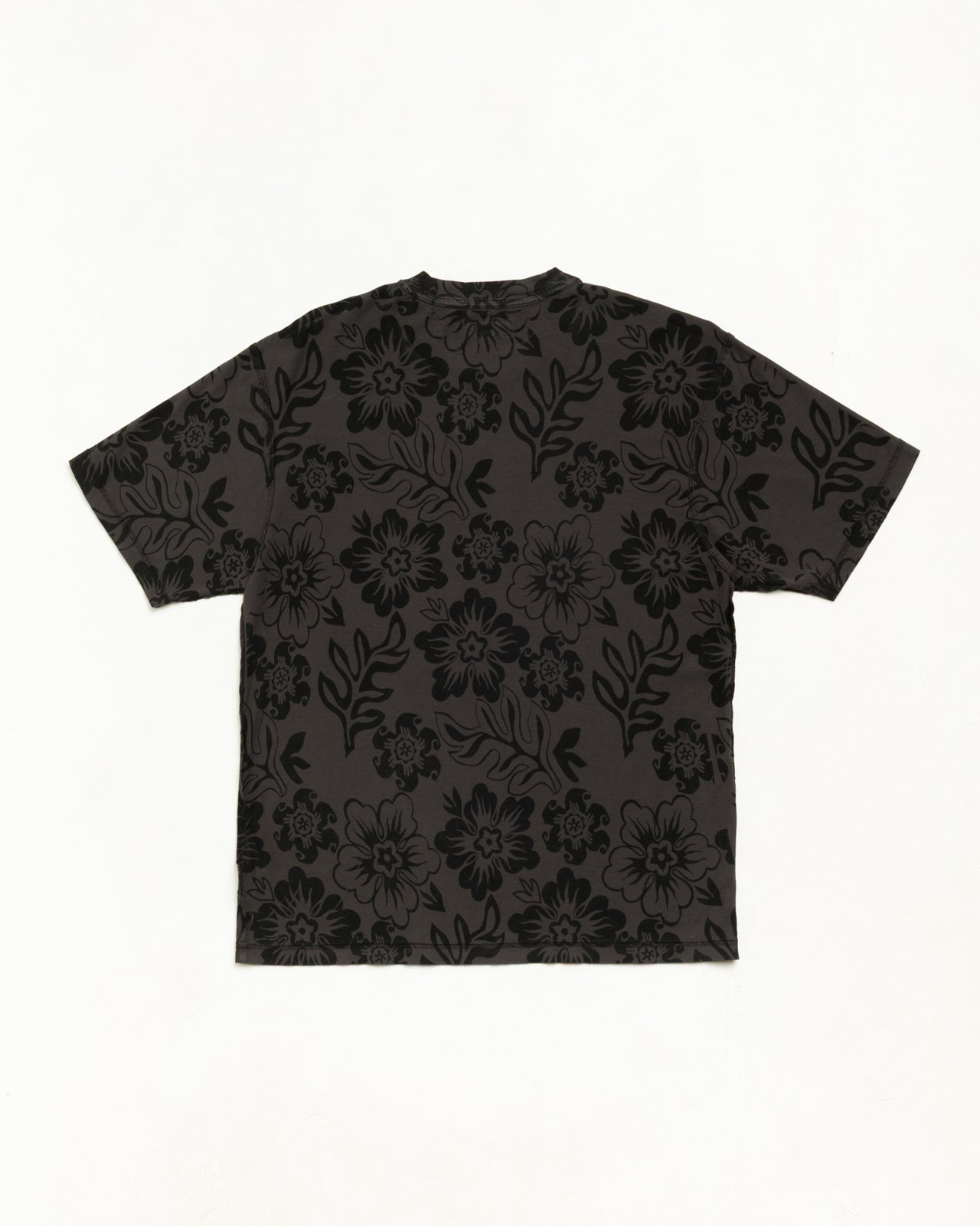 Stussy Lazy Floral Tee t-shirt Vintage Black floreale