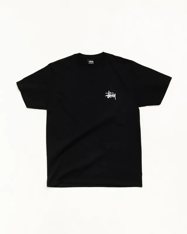 Stussy Basic Tee maglietta Black jersey cotone 220gsm