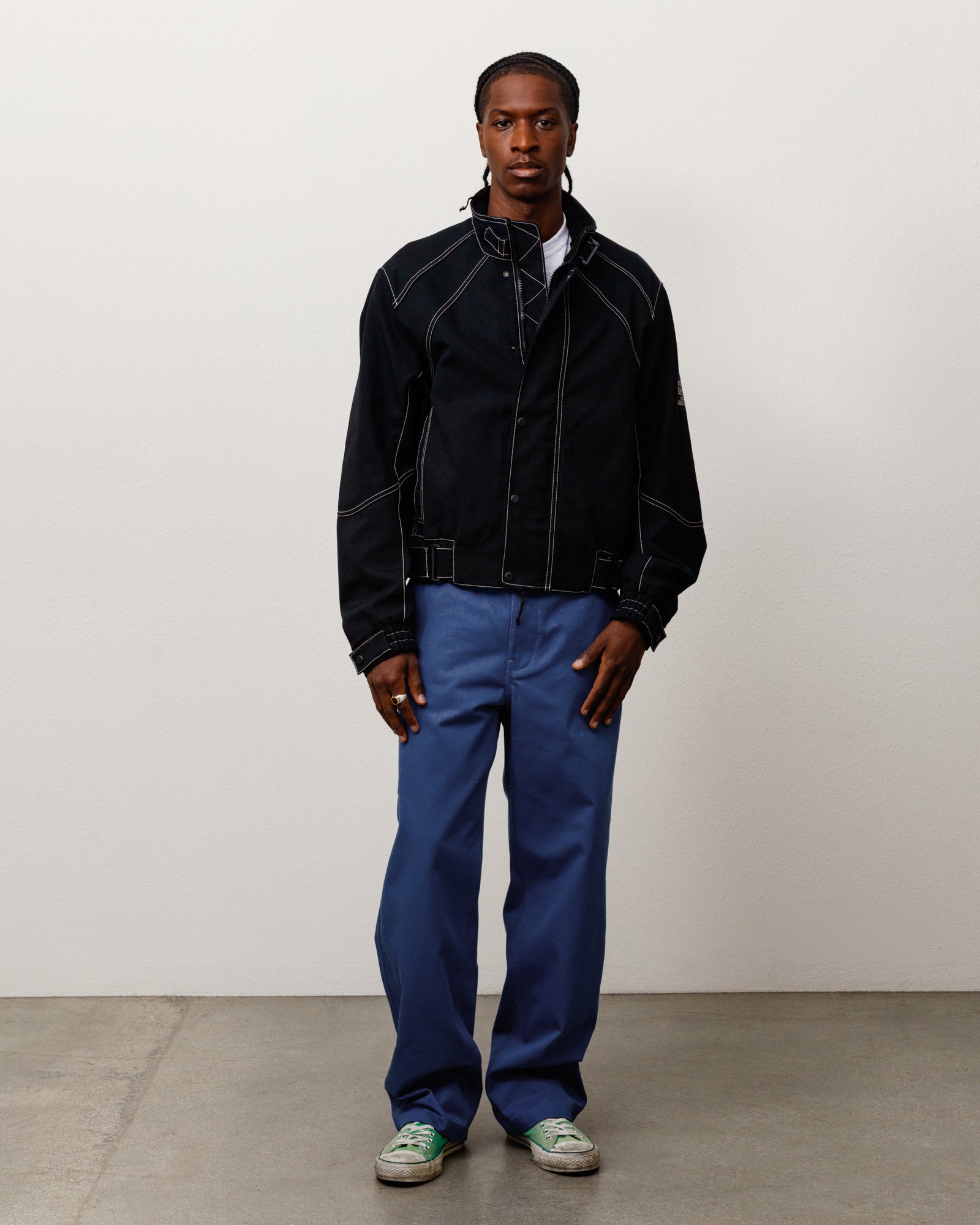 Stussy Touring Jacket giacca nylon nero taglie XS-XXL