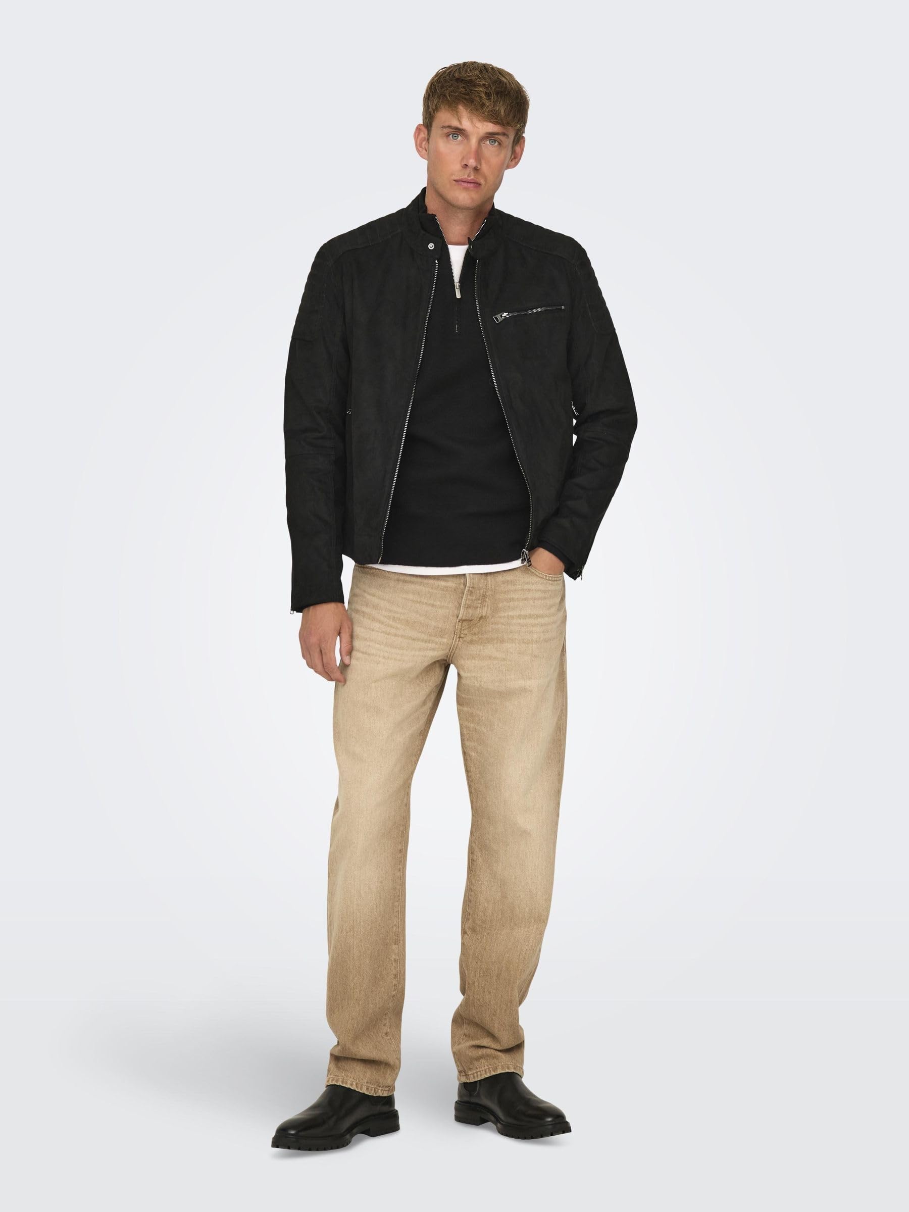 ONLY & SONS Giacche Gus Jacket Uomo L nero biker
