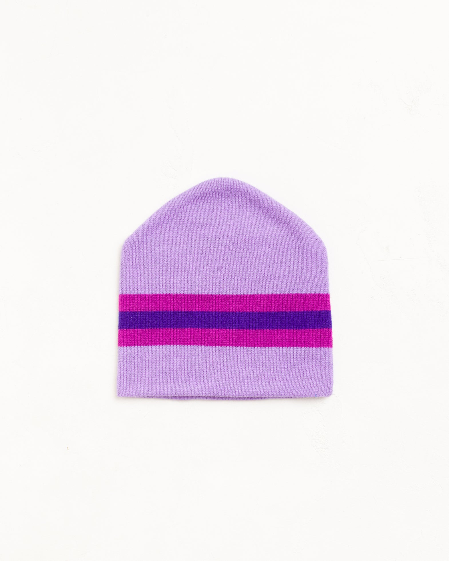 Stussy Stripe Ski Beanie cappello viola jacquard acrilico