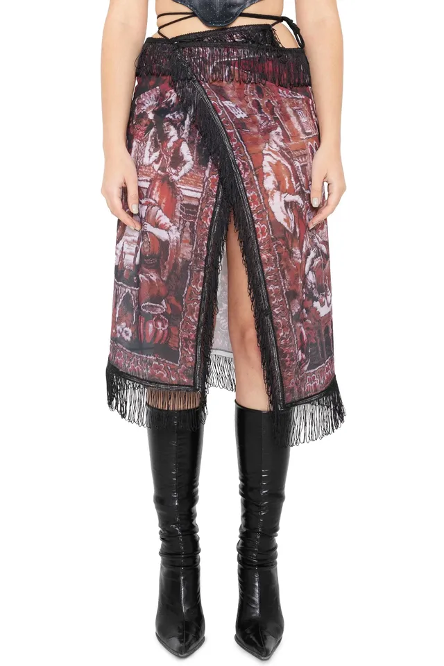Trashy Clothing Desiring Arabs Gonna midi mesh wrap