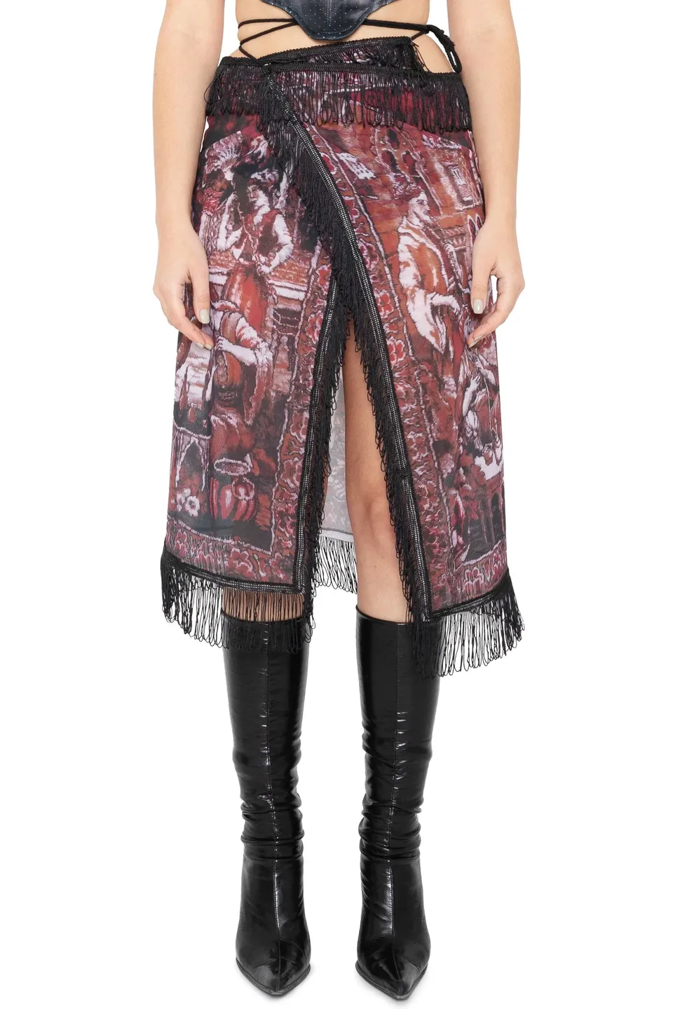 Trashy Clothing Desiring Arabs Gonna midi mesh wrap