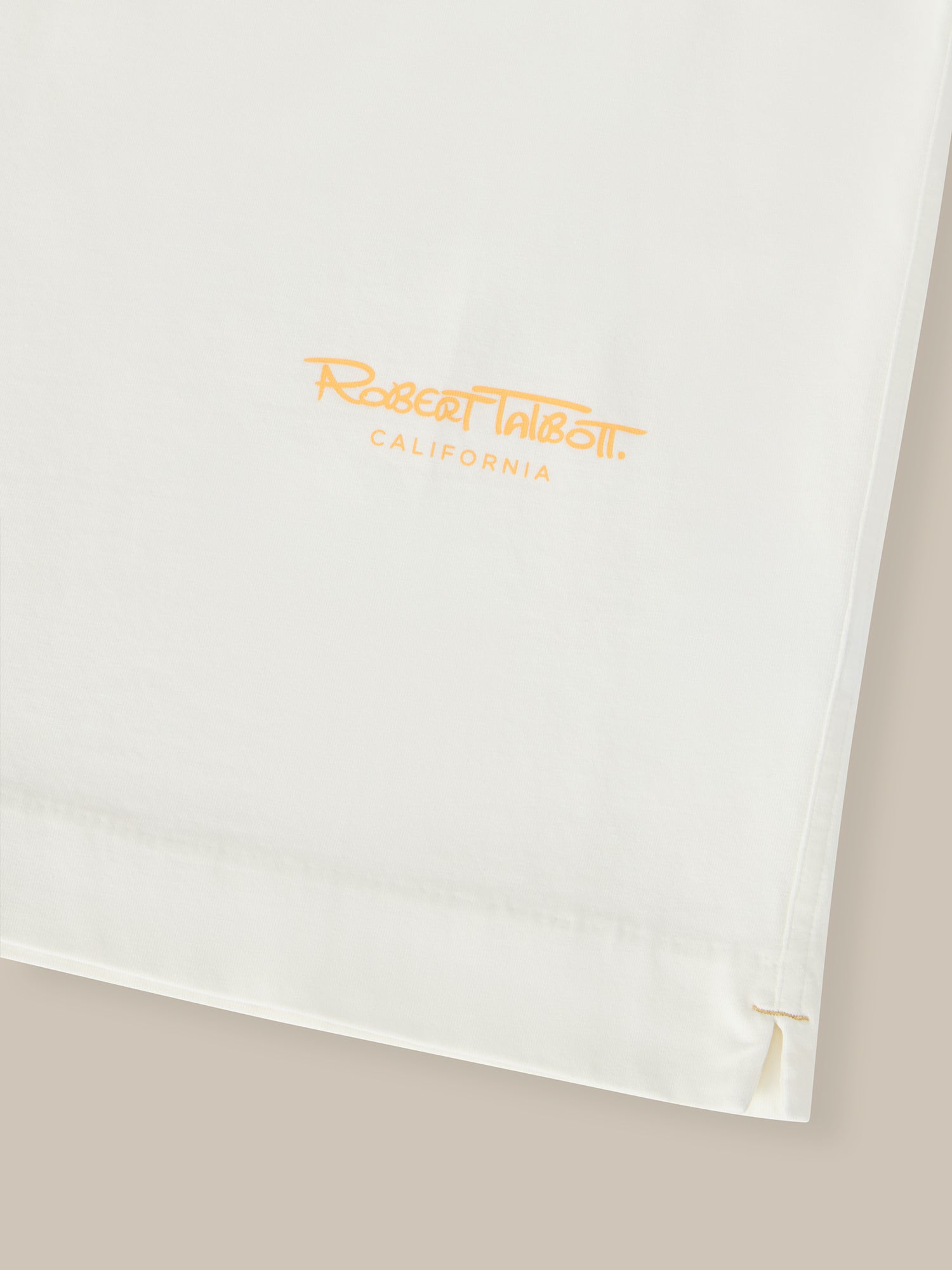 Robert Talbott Dean Tee t-shirt cotone bianca grafica