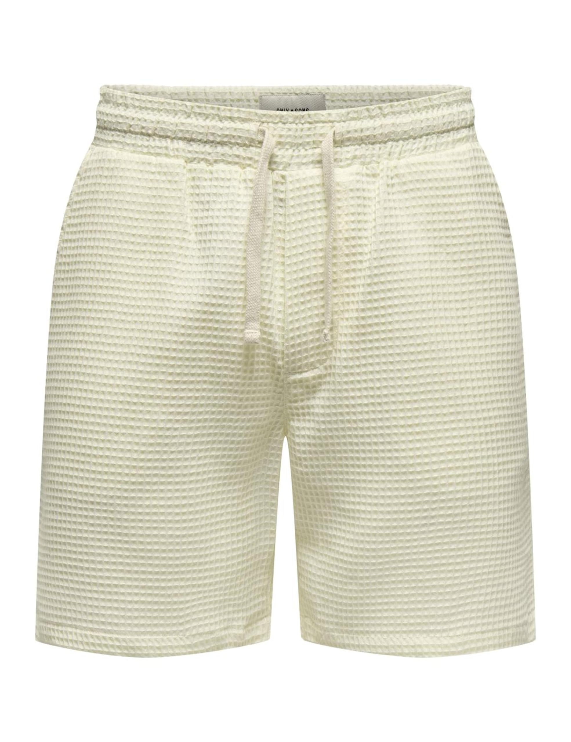 ONLY & SONS Onstel Savier Shorts XXL Bianco Cotone