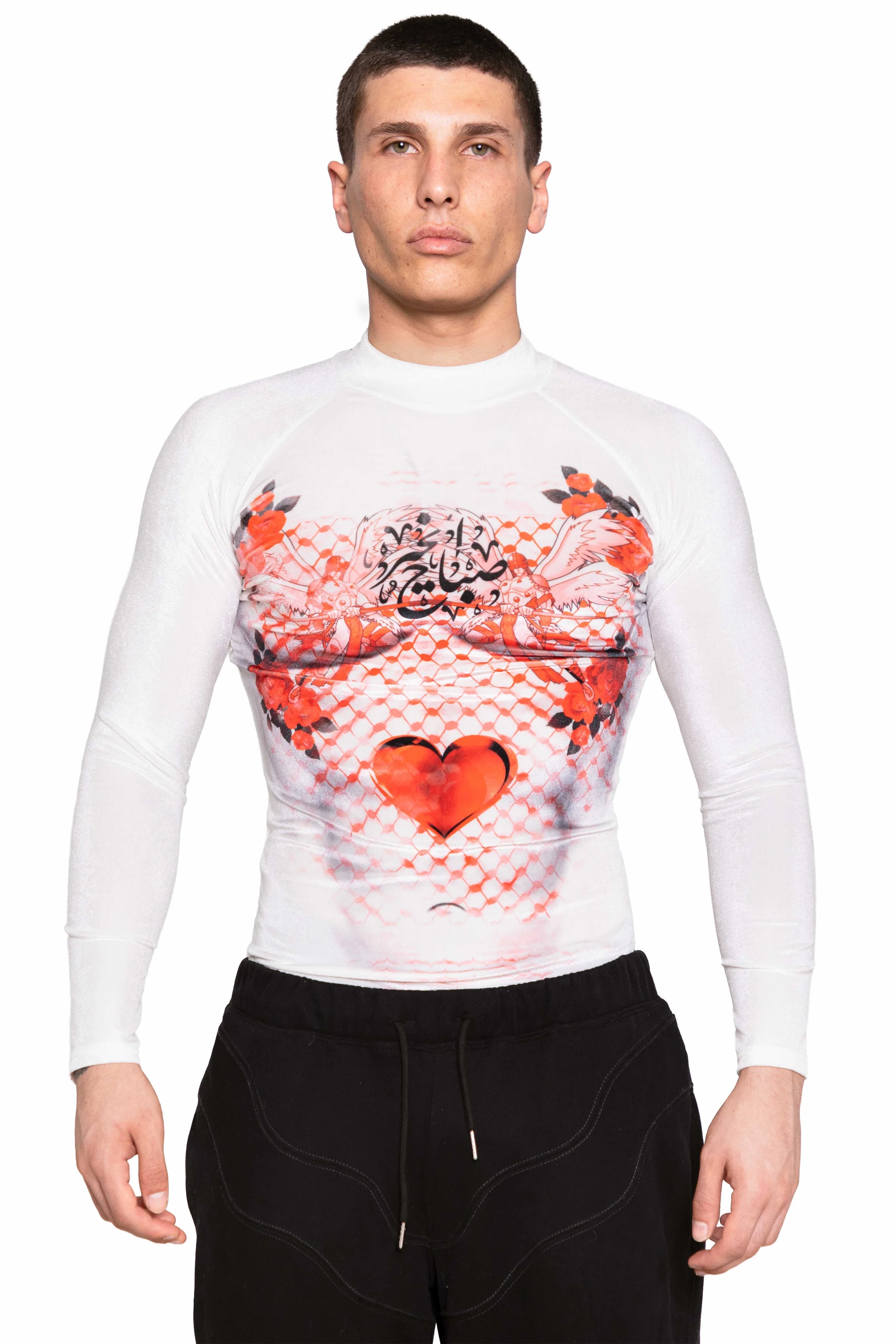 Trashy Clothing Sabah top velluto manica lunga stretch