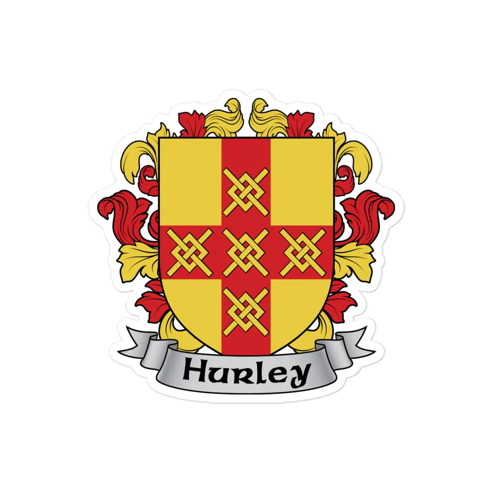 7.62 Design Hurley adesivo vinile stemma irlandese 7x7 cm