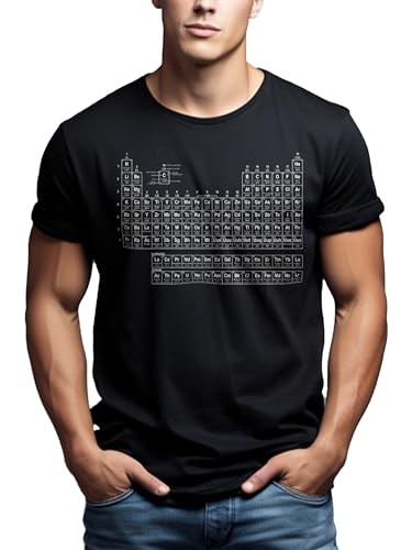 Makaya Tavola Periodica T-Shirt Uomo nera taglia M