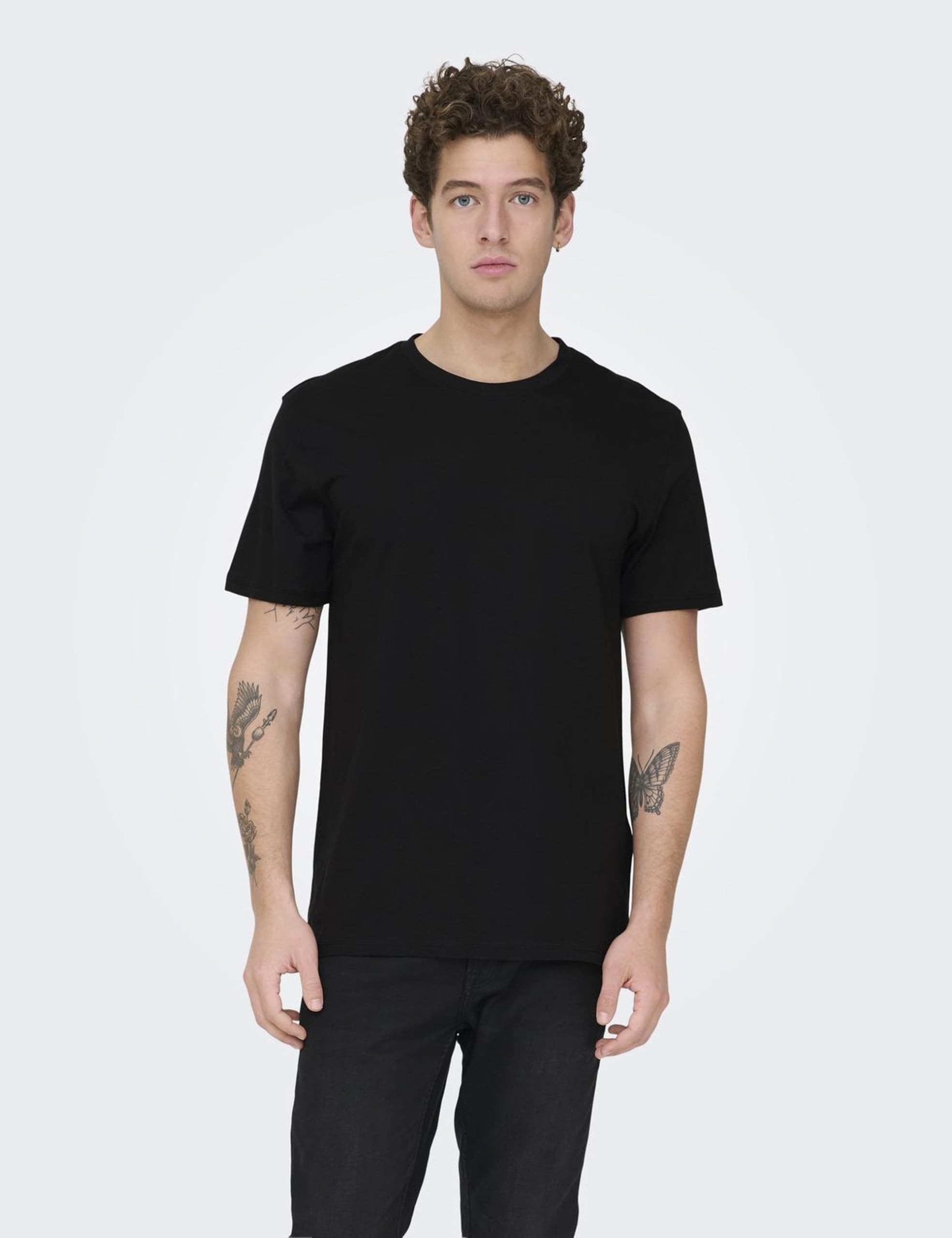 ONLY & SONS O-Neck T-Shirt Uomo Girocollo Basica
