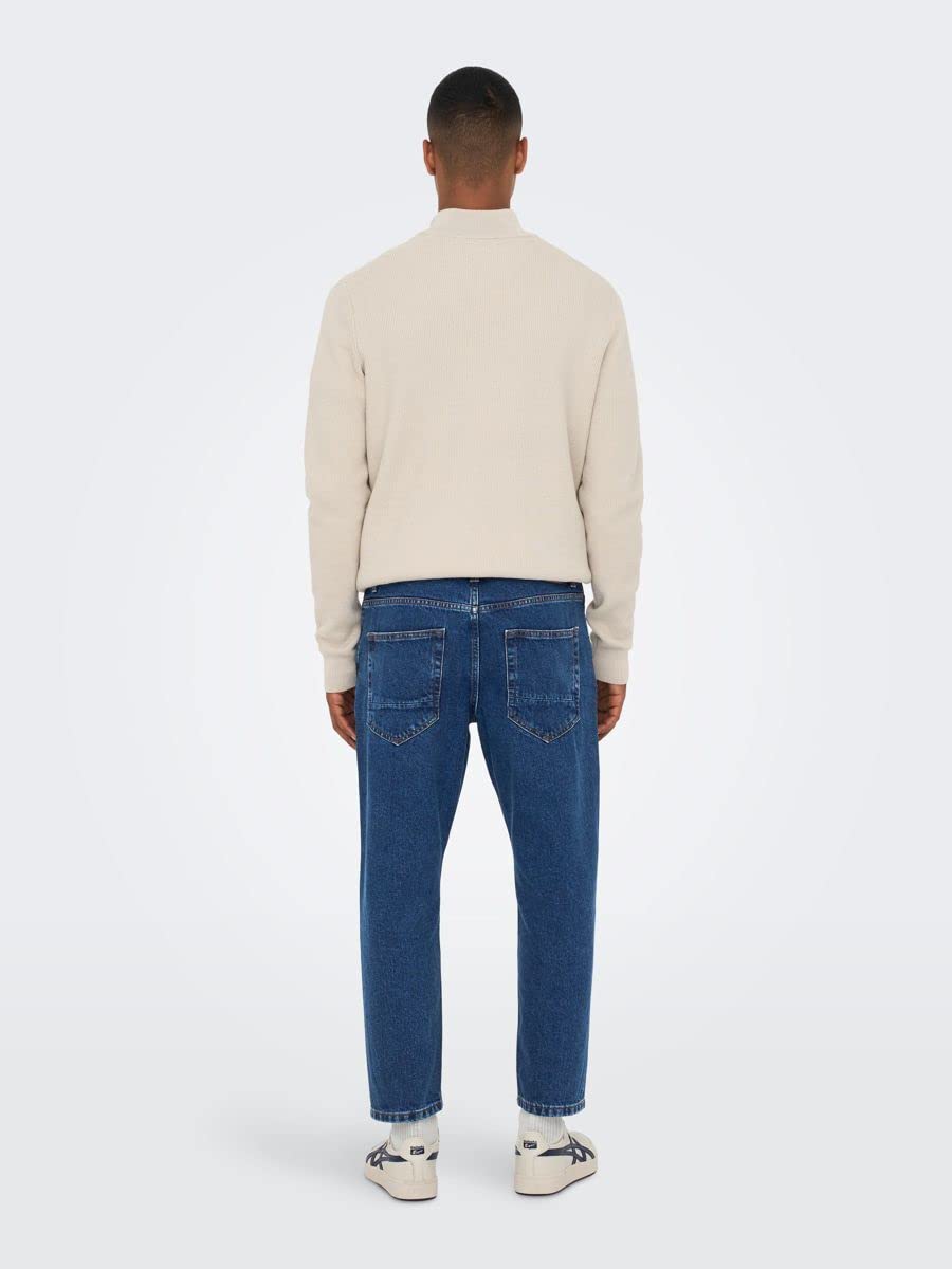 Only & Sons Onsavi Beam 1420 Jeans Uomo Blu Denim 33W/32L