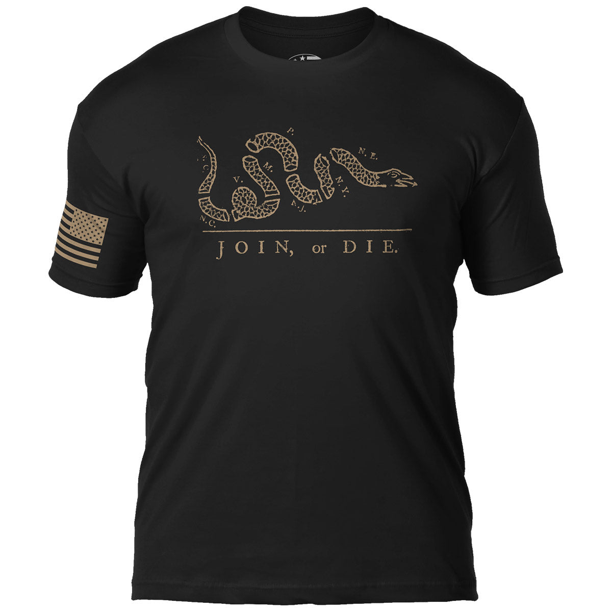 7.62 Design Join Or Die T-Shirt Uomo Nero Cotone
