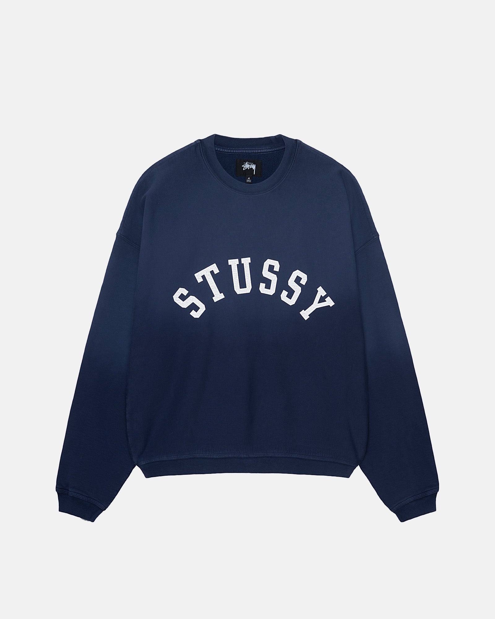 Stussy Felpa Girocollo Oversize felpa Navy cotone 500 gsm