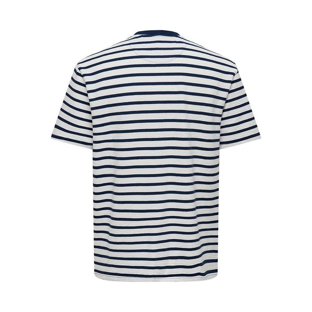 Only & Sons Kian Reg Seersucker T-shirt uomo XS righe