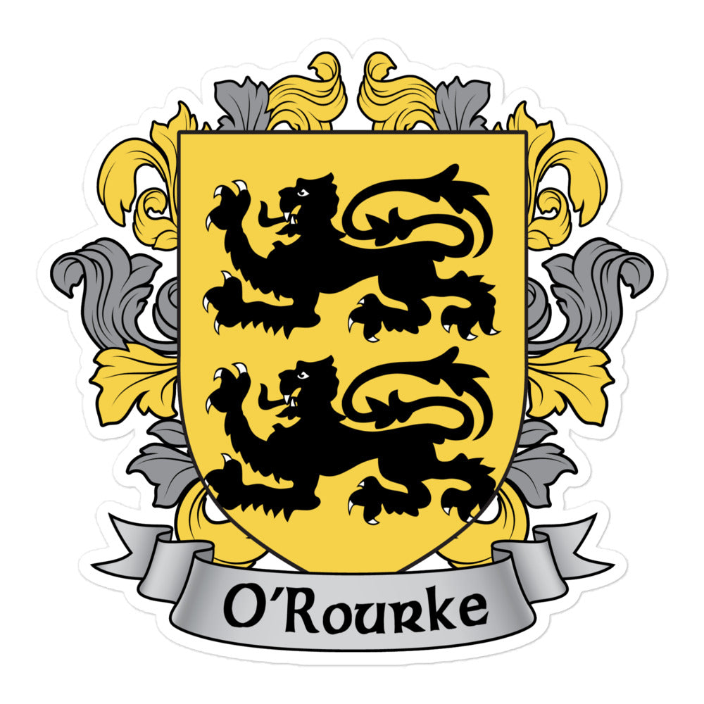 7.62 Design O'Rourke adesivo vinile 7x7 cm stemma irlandese