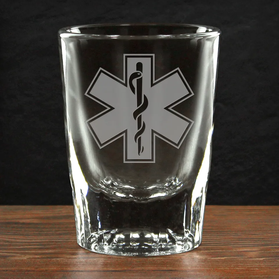 7.62 Design Drinkware EMT Star of Life bicchierino shot vetro 2 oz