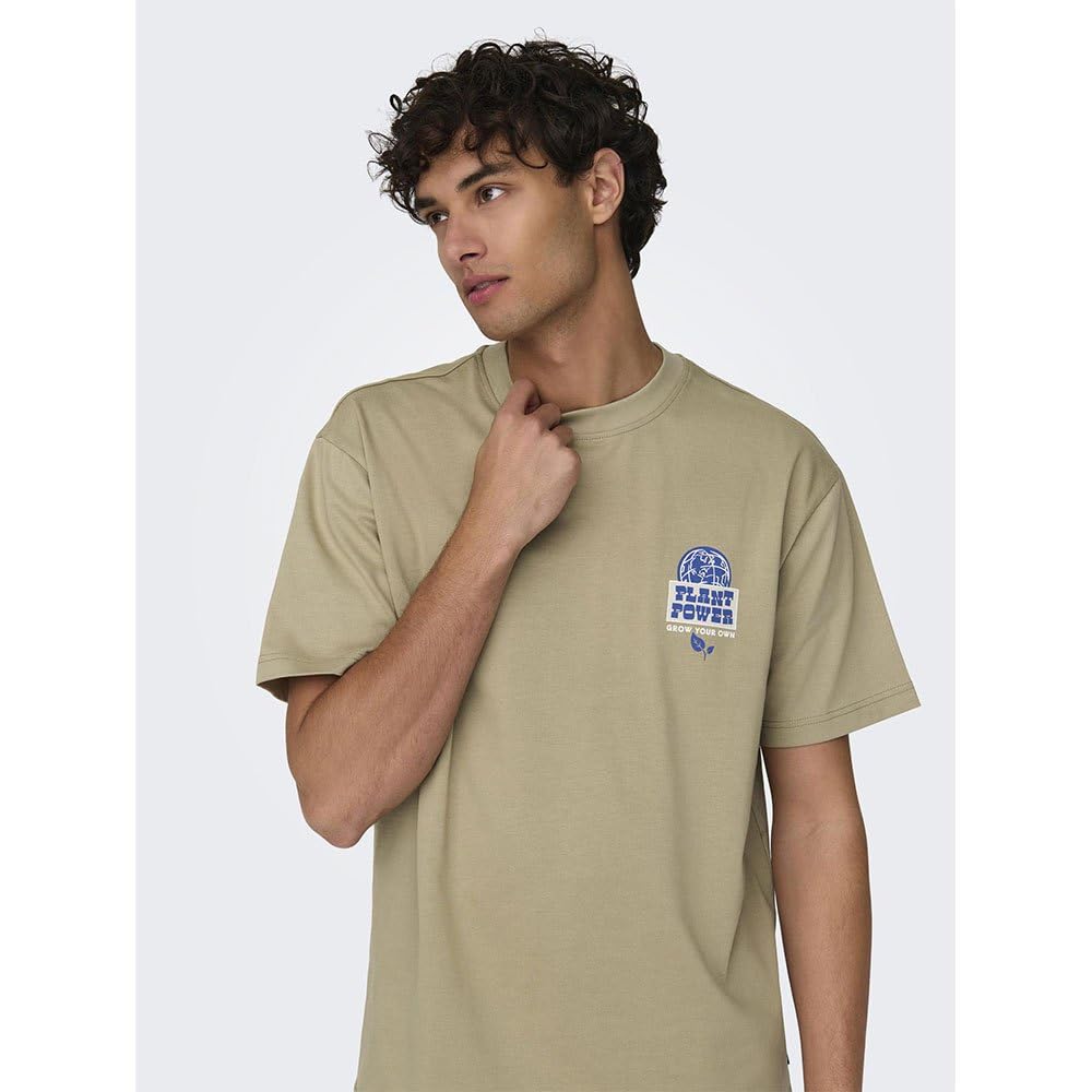 ONLY & SONS Leroy Life RLX T-Shirt Uomo Cotone XL