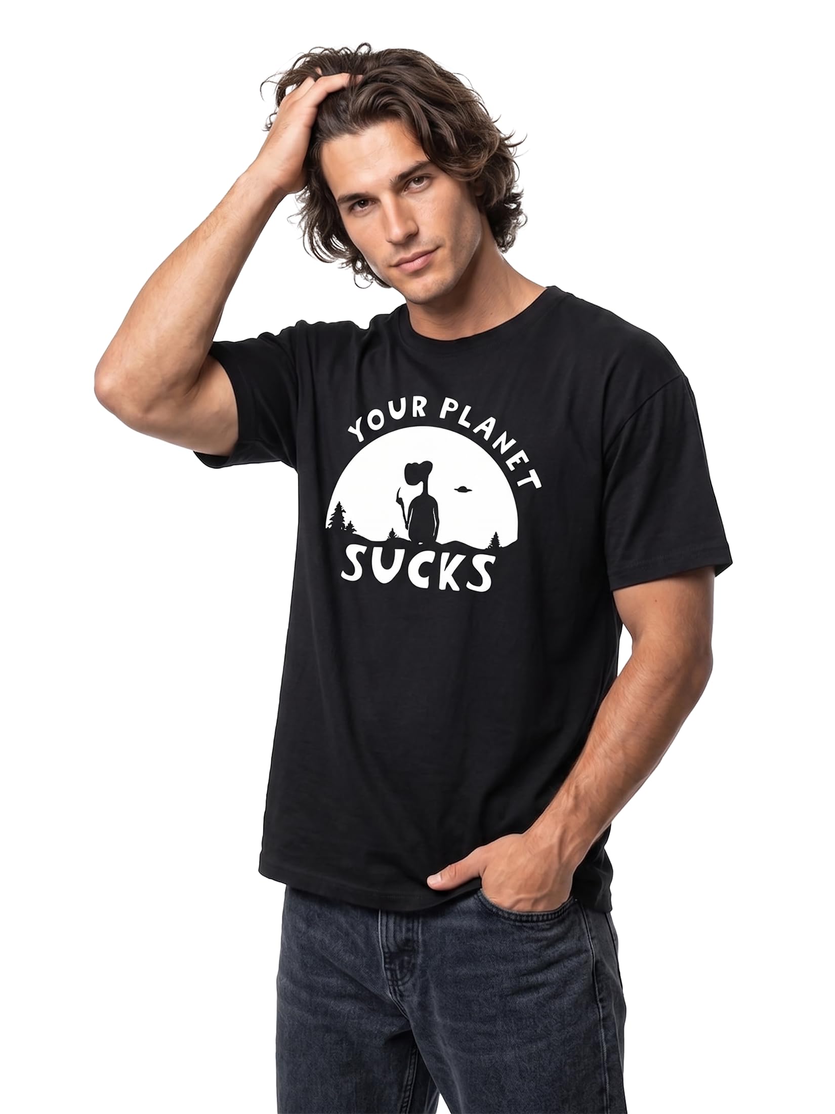 Makaya Alieno T-Shirt Uomo cotone taglia S