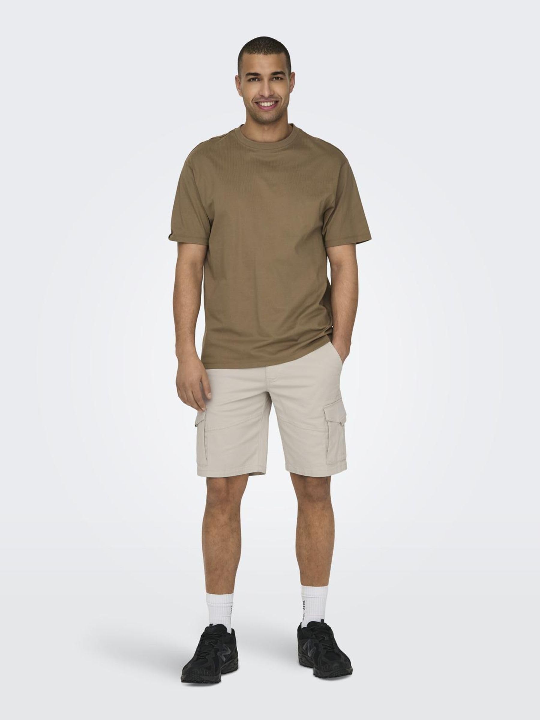 Only & Sons Onsdean-Mike Life 0032 pantaloncini cargo Raggio Di Luna