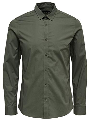 Only & Sons Onsalfredo Camicia Uomo XXL Verde Manica Lunga