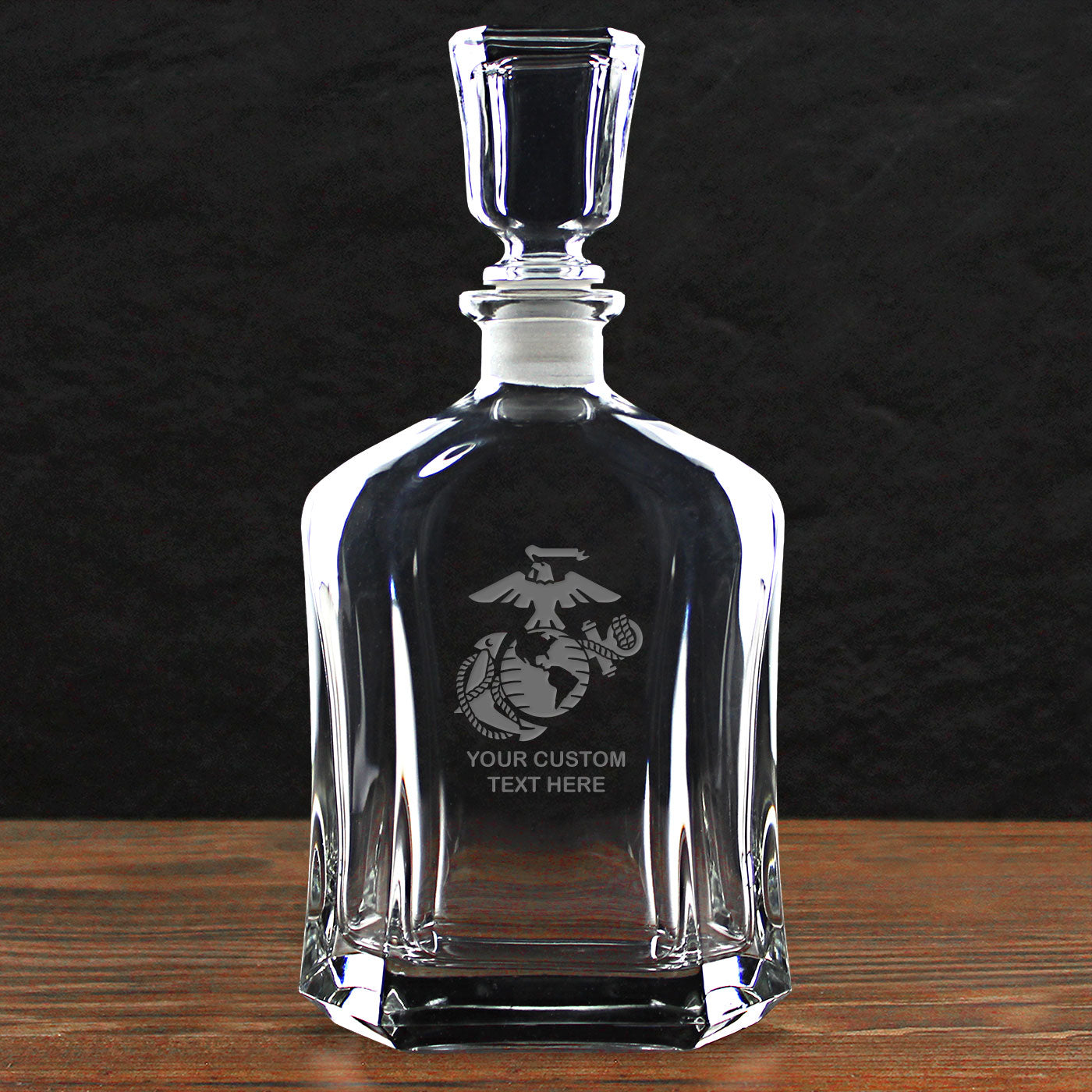 7.62 Design USMC Eagle Globe & Anchor Decanter 23.75 oz