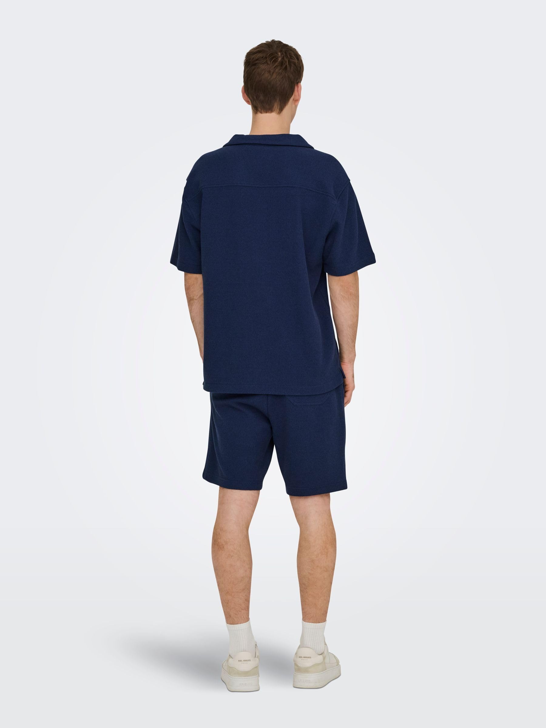Only & Sons OnsKosta Vita Alta Regular Fit Shorts Uomo Blu