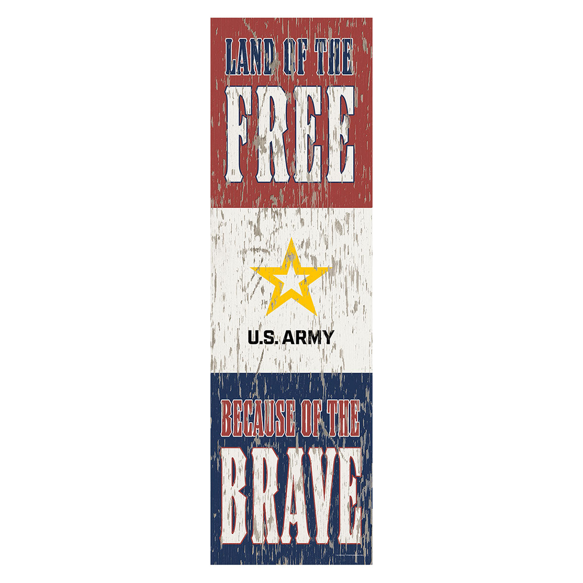 7.62 Design Land of the Free Targa US Army 25x89 cm PVC