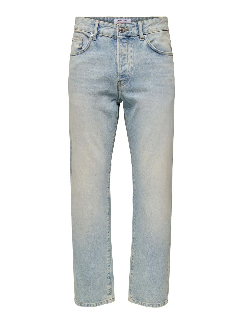 Only & Sons Onsedge Straight Box Jeans Uomo Media Blu Denim