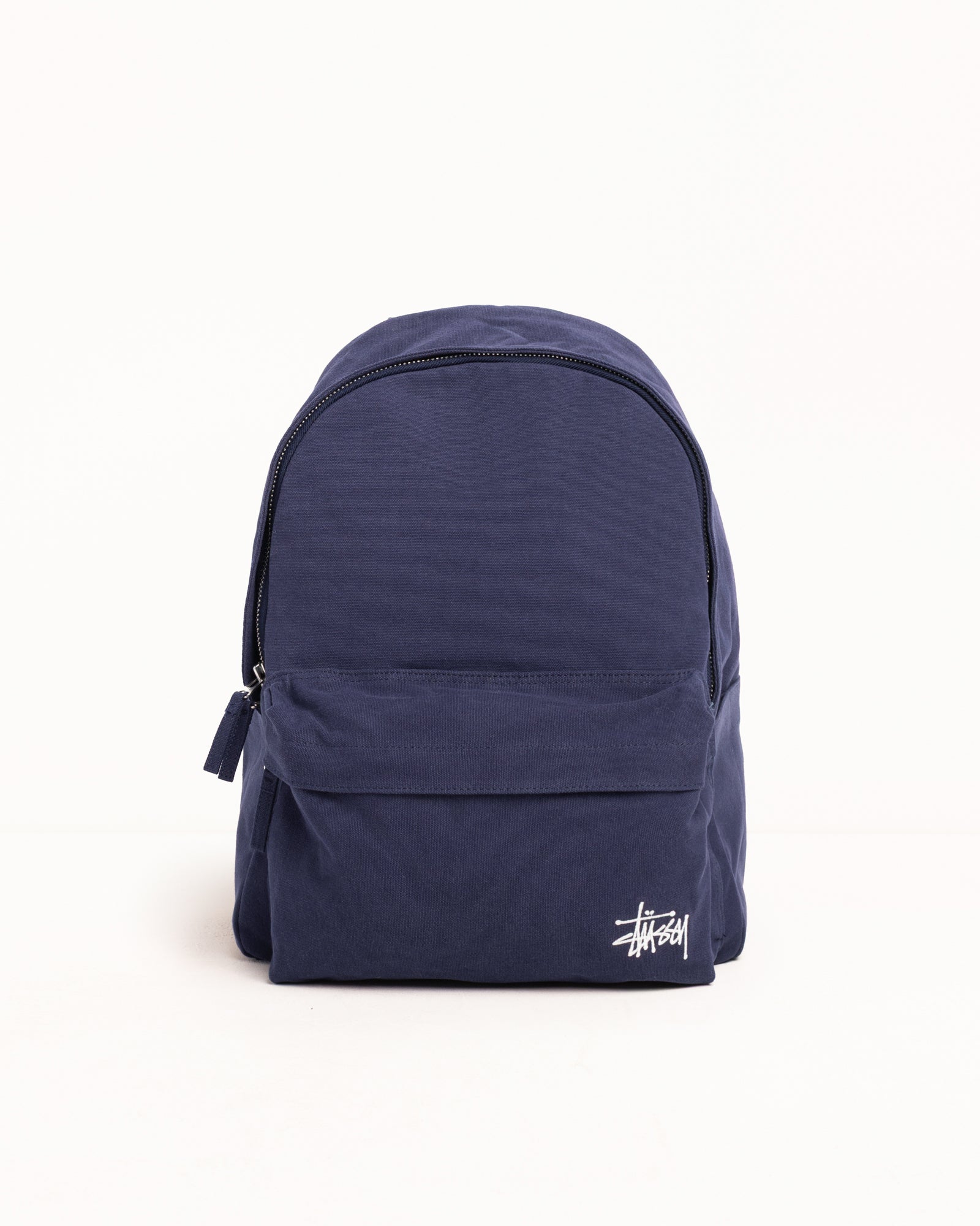 Stussy Canvas Backpack zaino blu navy cotone laptop 16"
