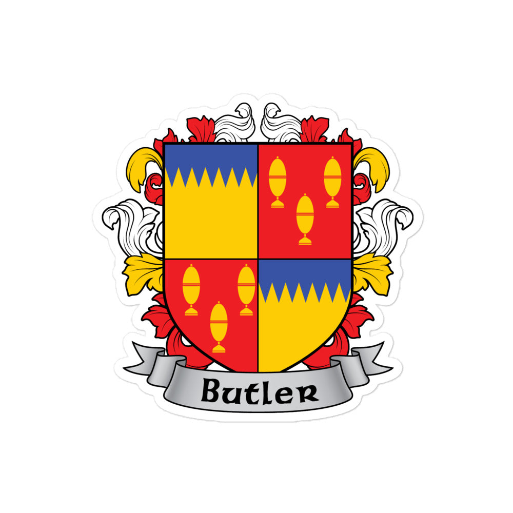 7.62 Design Butler Coat of Arms Adesivo Vinile 4x4 Stemma