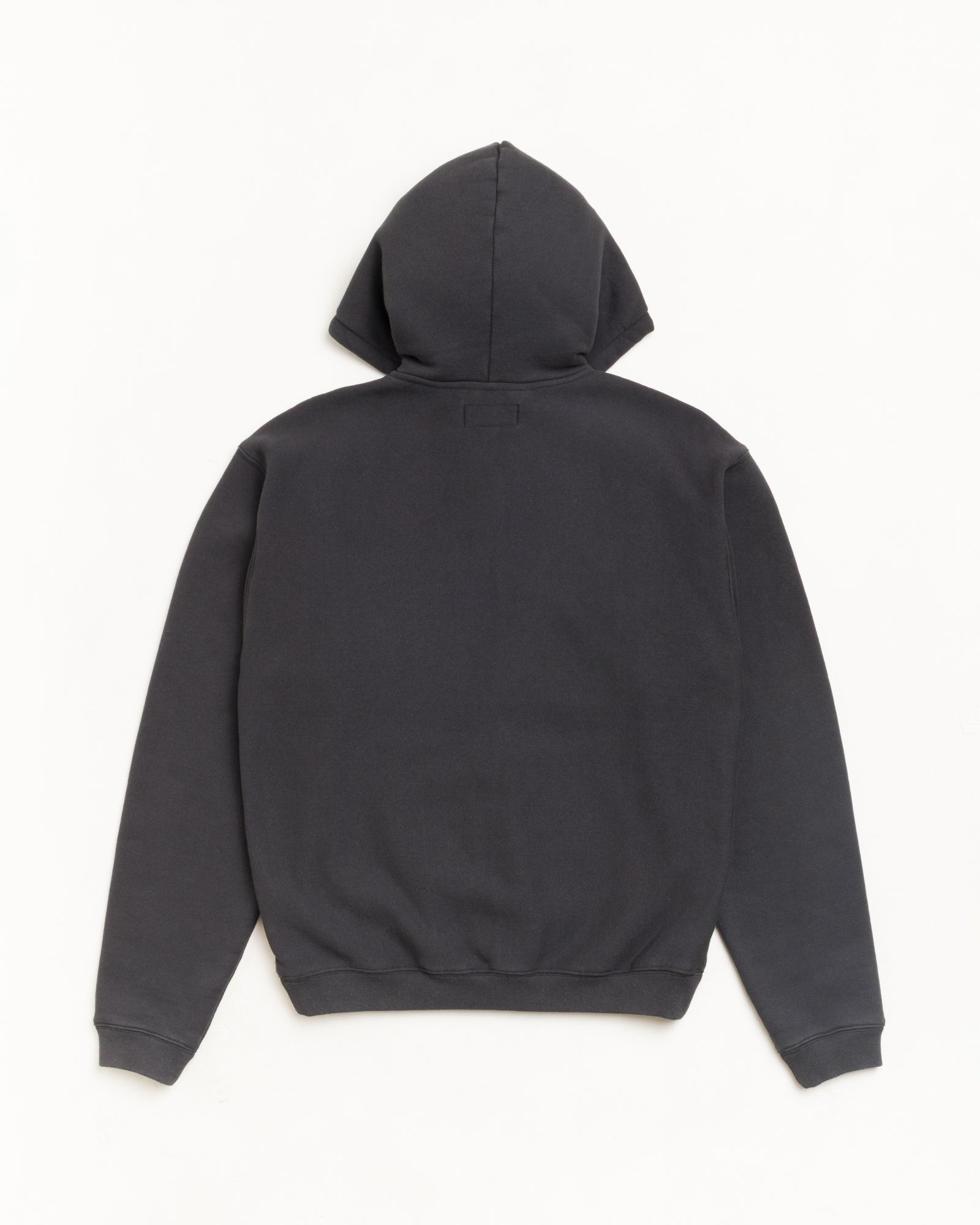 Stussy Sport Zip Hoodie felpa zip nero slavato 535 gsm