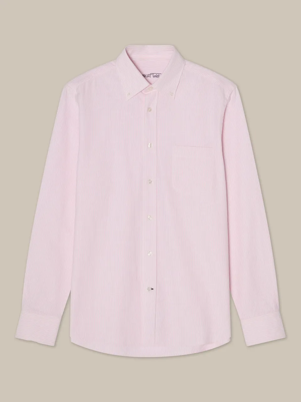 Robert Talbott Harrison Camicia Oxford Cotone Rosa Stripe