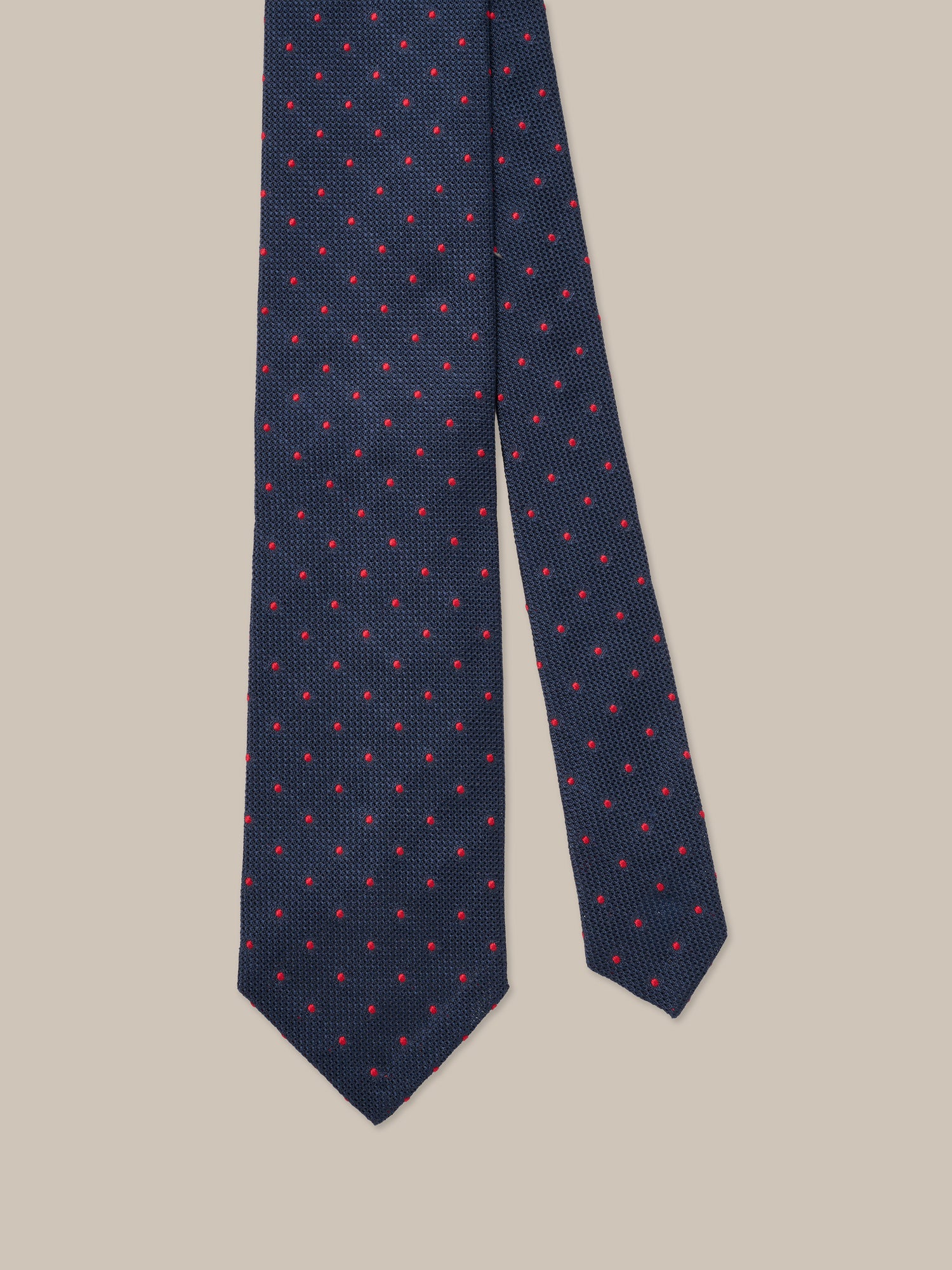 Robert Talbott Duvall Cravatta Seta Navy Red