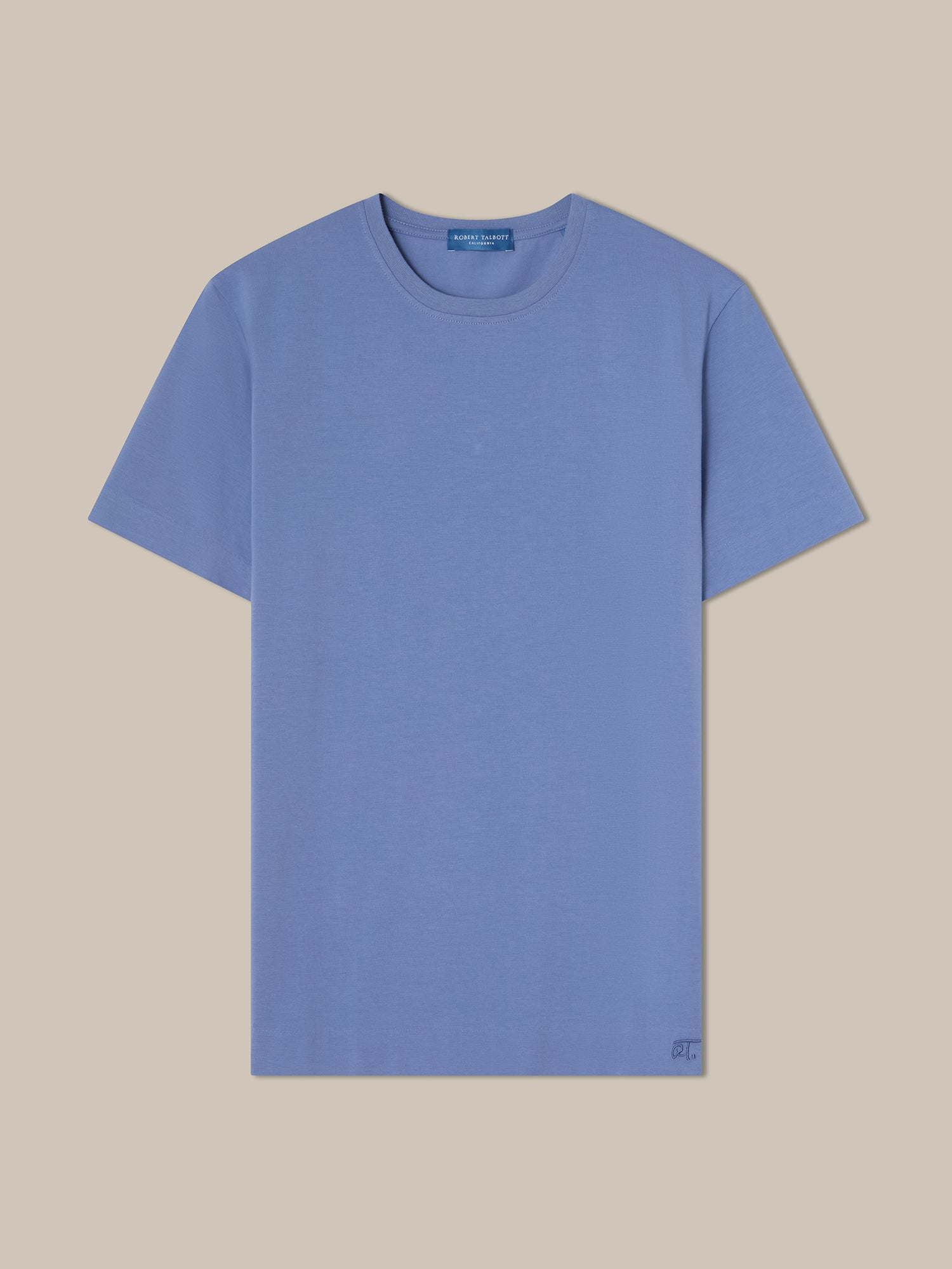 Robert Talbott Dean T-Shirt Cotone Blu L