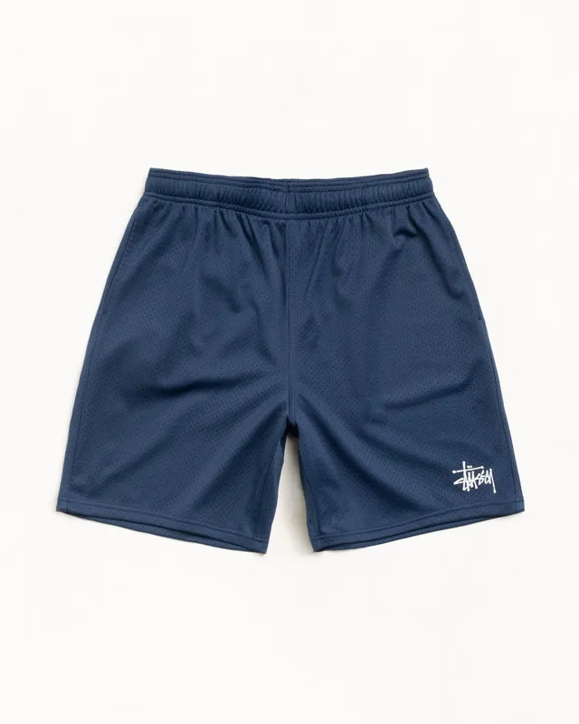 Stussy Basic Mesh Short pantaloncini navy poliestere