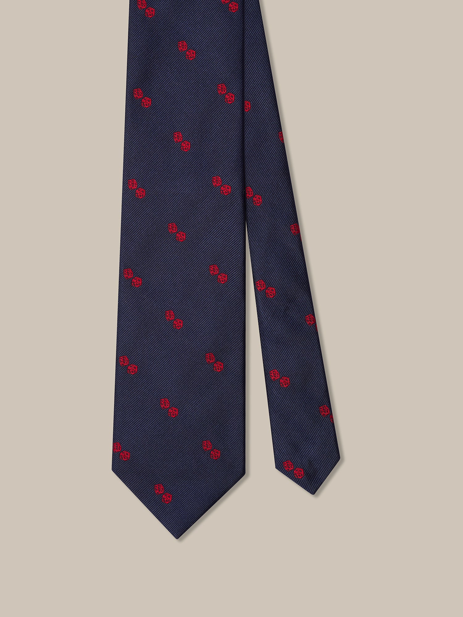 Robert Talbott Robert cravatta navy dadi seta