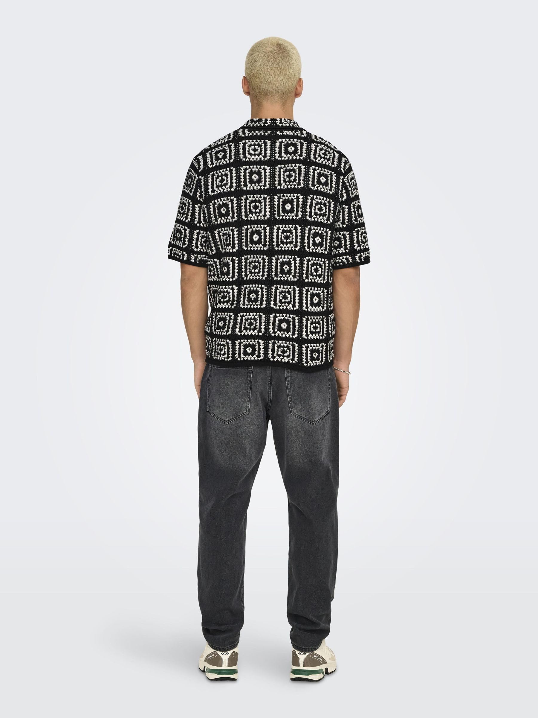 Only & Sons Onsbart M t-shirt uomo nera relaxed