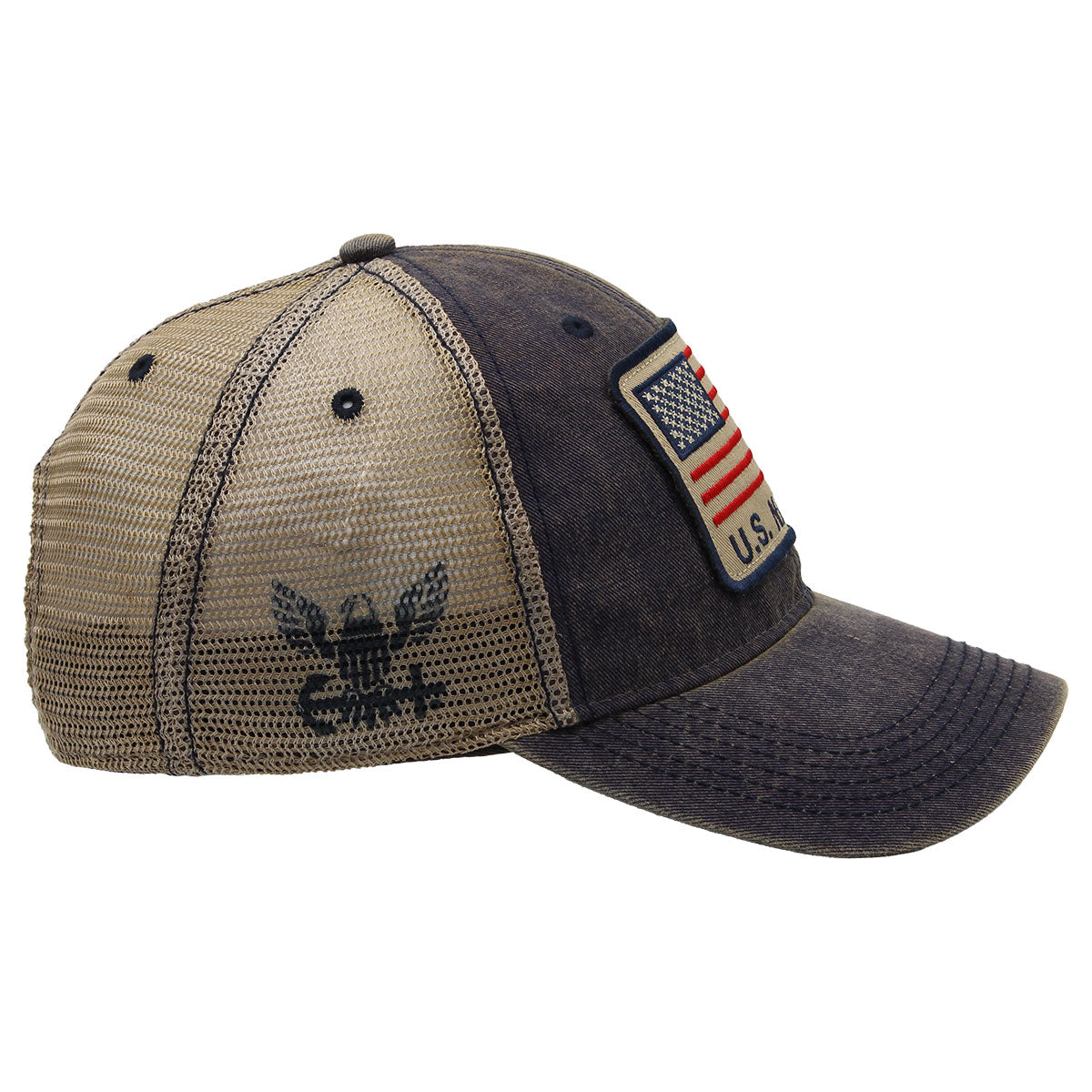 7.62 Design Navy Flag Vintage cappello trucker blu uomo