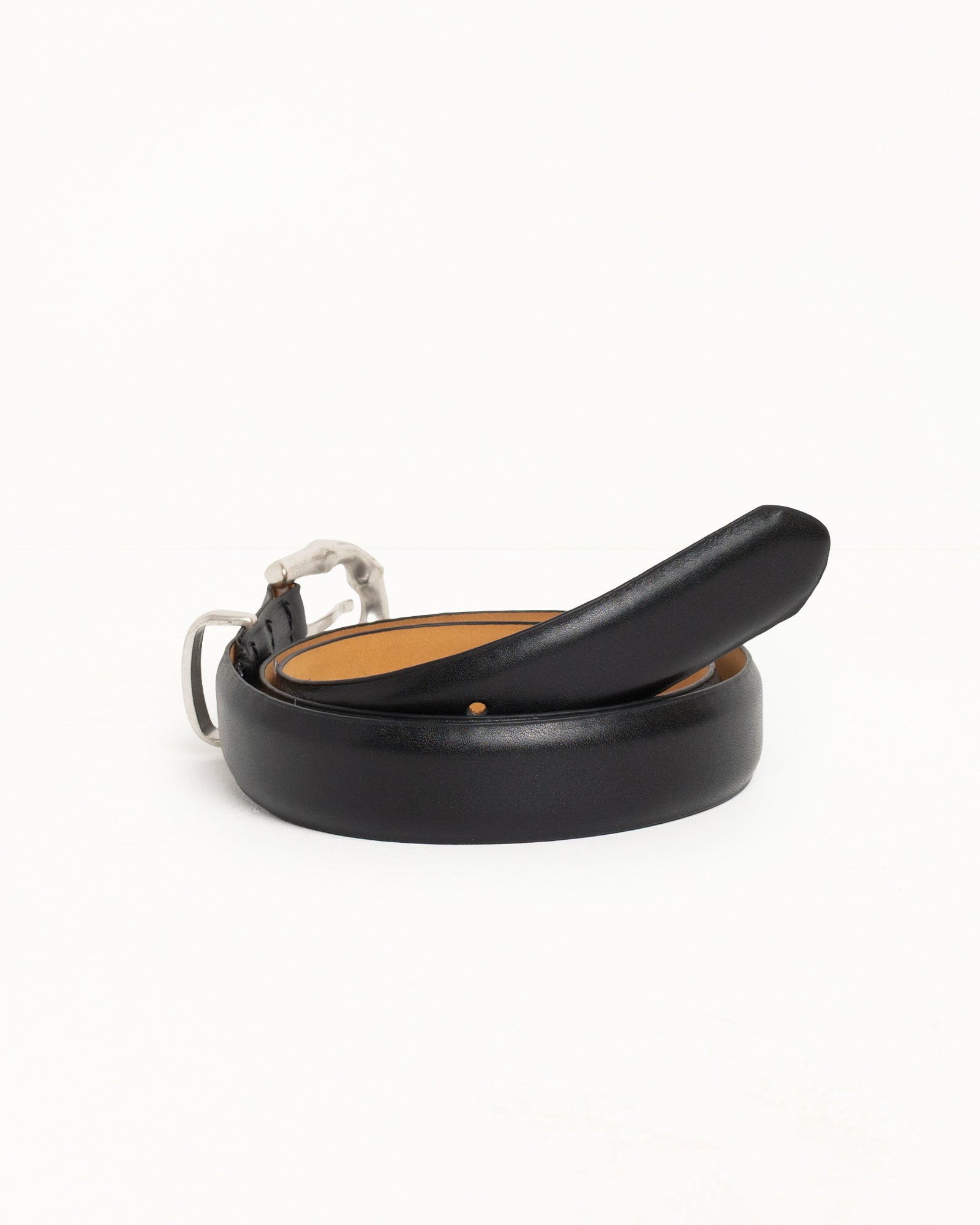 Stussy Bamboo Buckle Belt cintura pelle onyx 102 cm