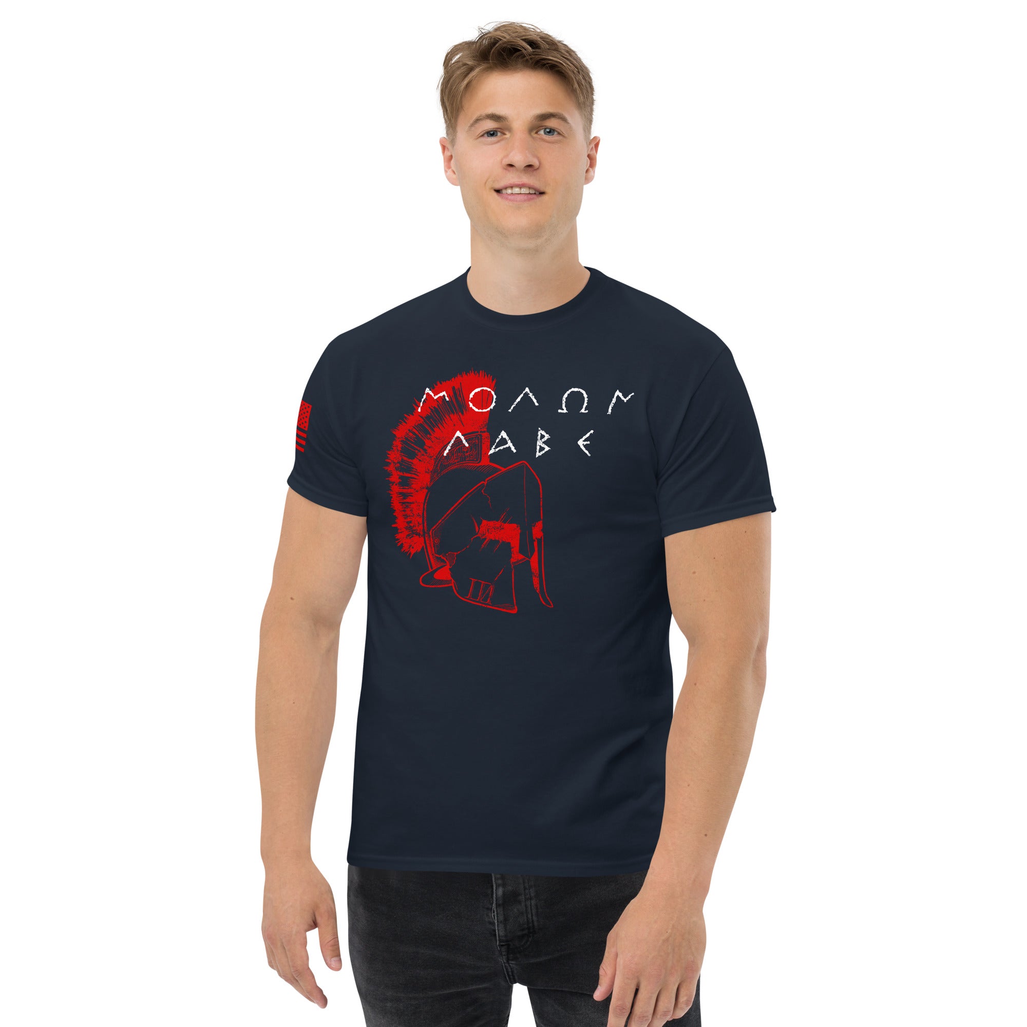 7.62 Design Molon Labe t-shirt uomo nera 100% cotone