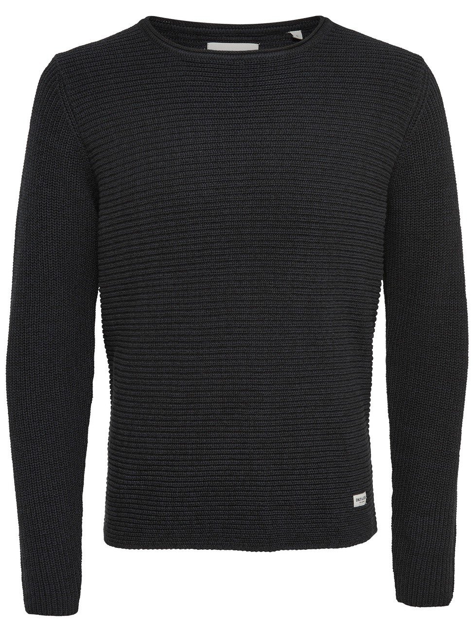 Only & Sons Onssato Twist felpa uomo nero cotone taglia L
