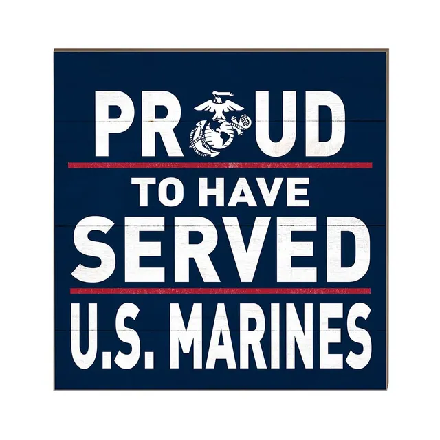 7.62 Design USMC Proud Served targa legno 25x25 cm