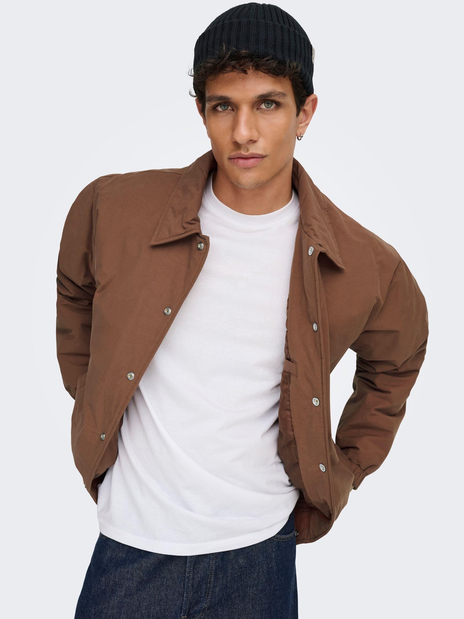Only & Sons Onsbratt Giacca XL imbottita cappuccio invernale