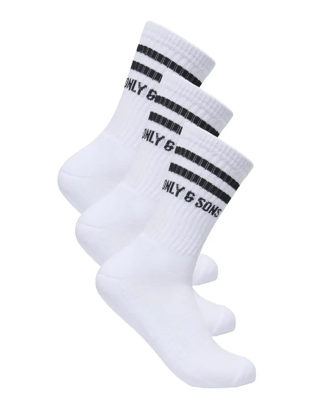 Only & Sons Onsevery Calzini Tennis Uomo 3 Paia Neri