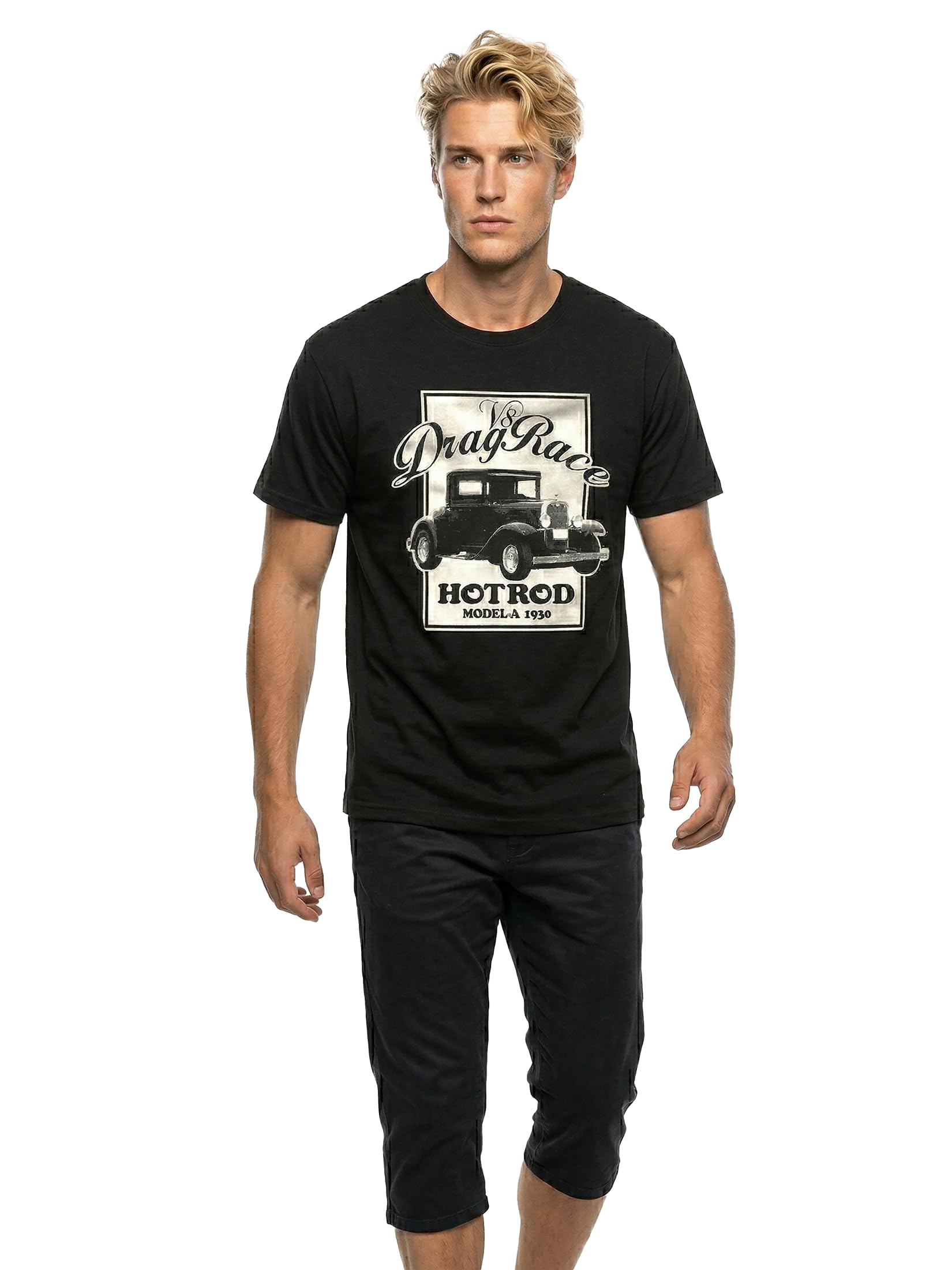 Makaya Drag Race t-shirt uomo M 100% cotone rockabilly