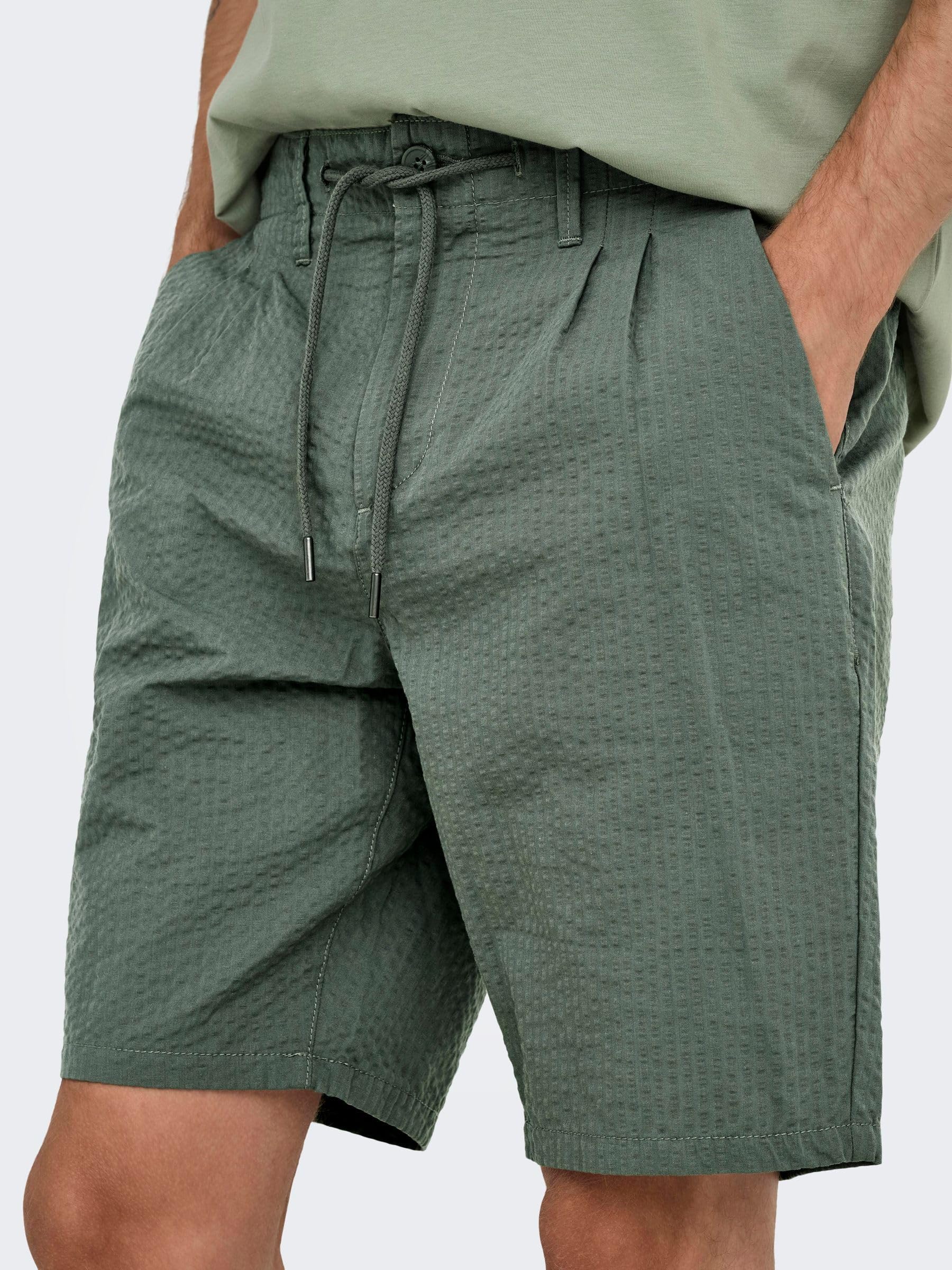 ONLY & SONS Onsleo Regular shorts uomo Jet Black L