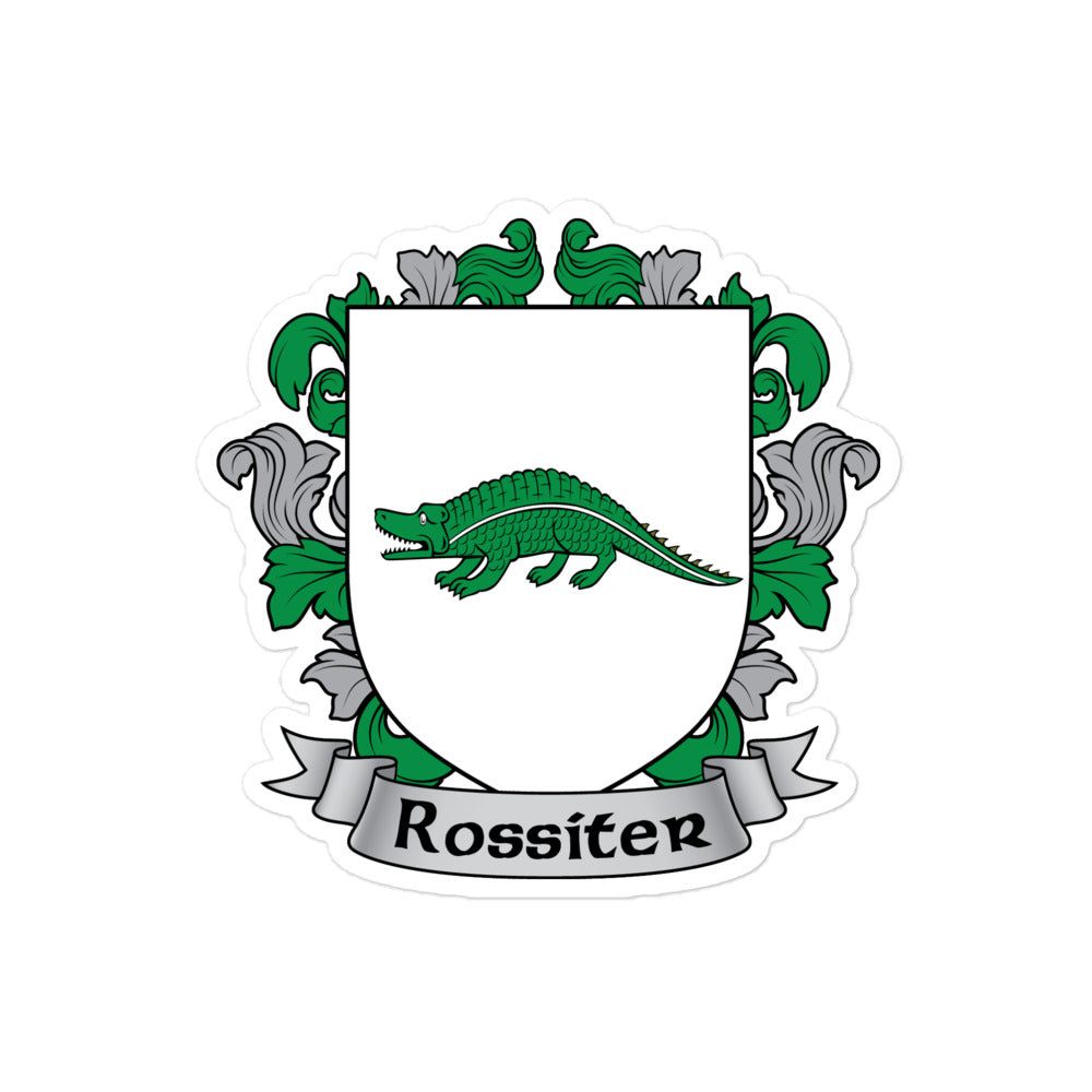 7.62 Design Rossiter Coat of Arms sticker vinile 4x4" irlandese