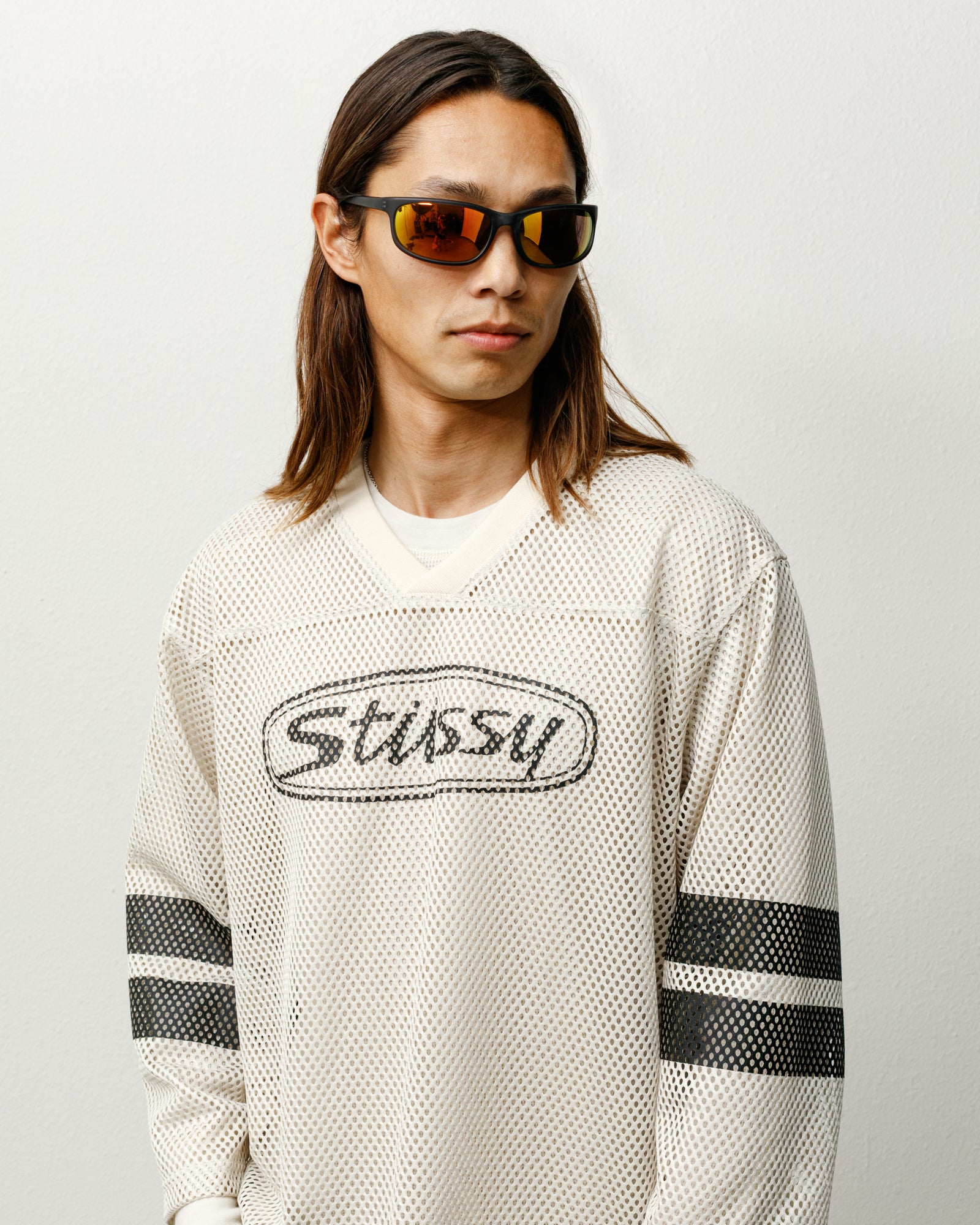 Stussy Julian Sunglasses occhiali Frost Black specchiati