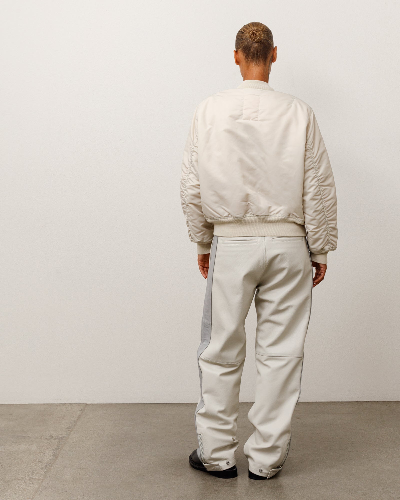 Stussy MA-1 Bomber Jacket giacca bone nylon imbottita