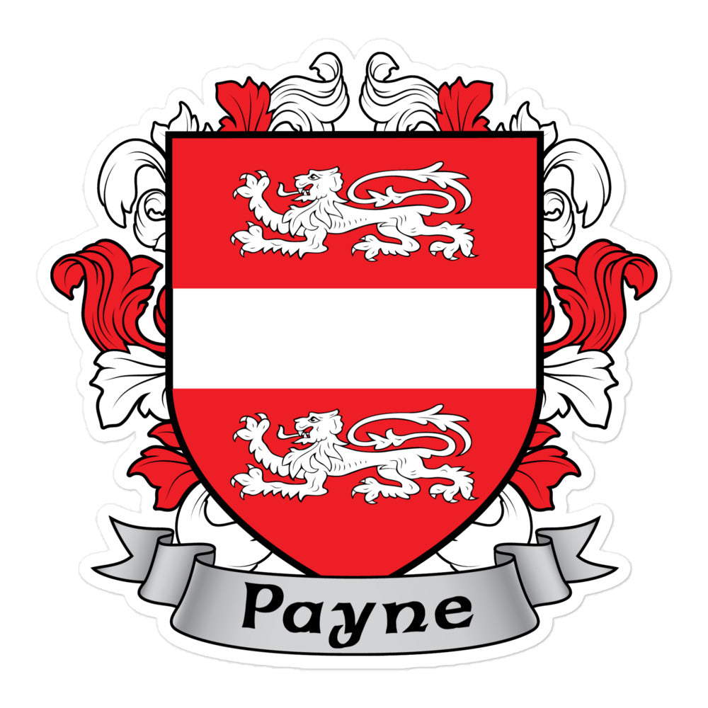 7.62 Design Payne Family Coat of Arms adesivo vinile 3x3 stemma