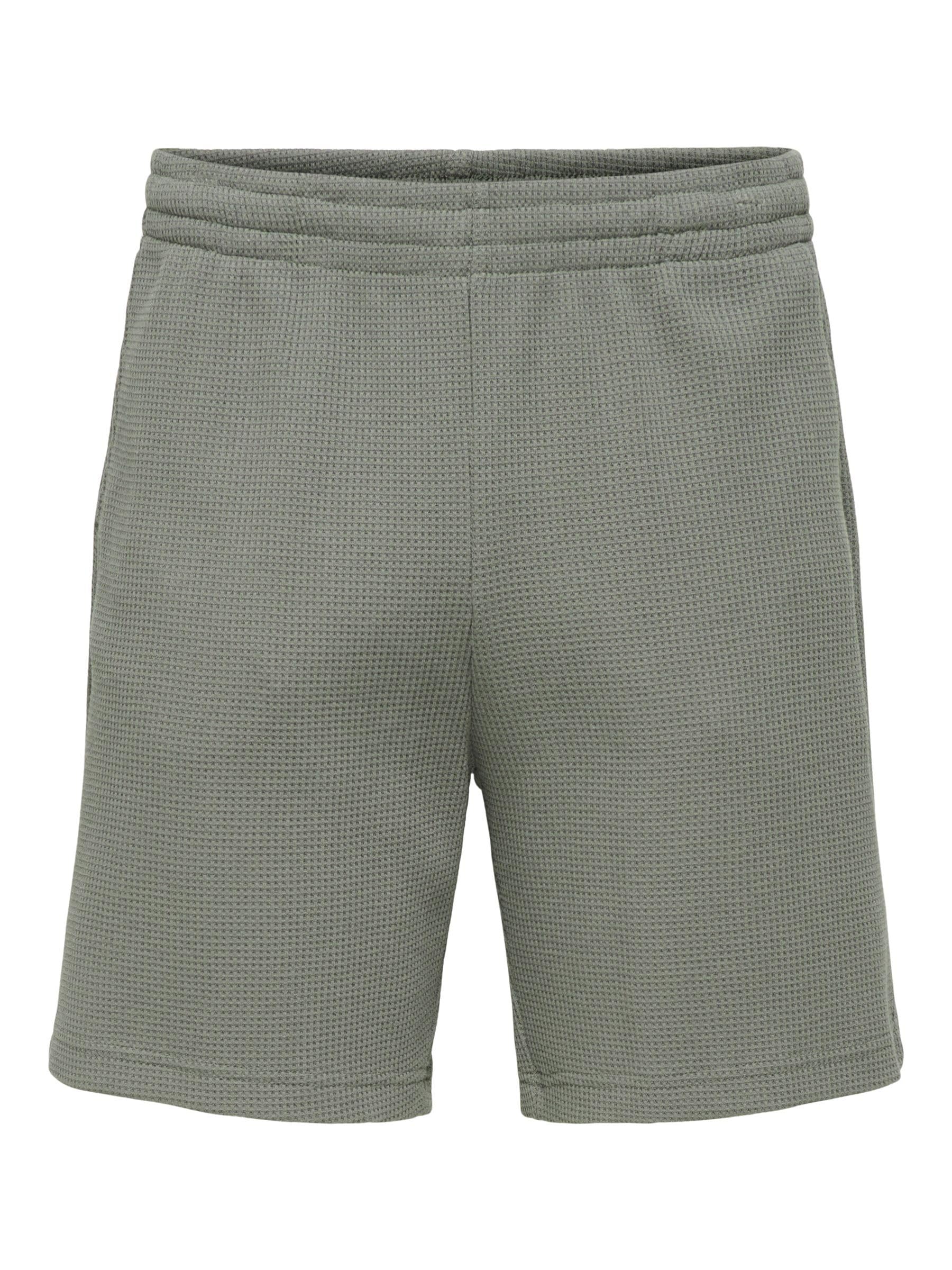 ONLY & SONS Onstobie Pantaloncini Waffle Uomo Nero M
